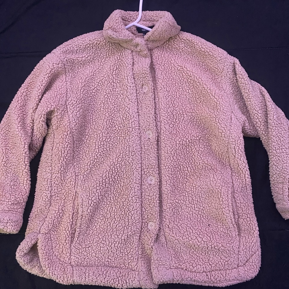 Forever 21 tan furry coat jacket